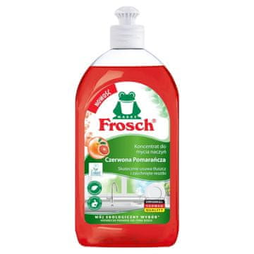 Frosch koncentrat za pranje posuđa s crvenom narančom 500 ml.