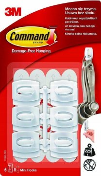 3M 3M Command kuke 6 kom bijele 225 g 17006..