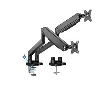 HD+ Nosač za dva monitora s oprugom, USB, dvostruka ruka, funkcija nagiba SolidHand-CS02U