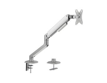 HD+ Srebrni nosač za stolni monitor, ugrađena mehanička opruga, SolidHand-DS01