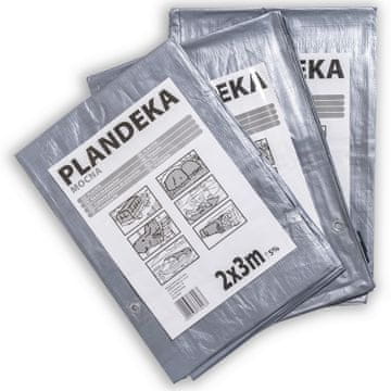 Jaka srebrna cerada 110g/m2 5x5m srebrna