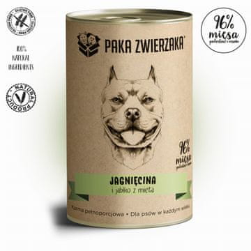 Paka Zwierzaka Animal Paka Janjetina i jabuka s mentom 400 g
