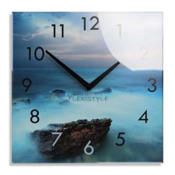 Flexistyle Moderni tihi zidni sat Ocean