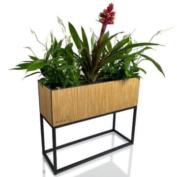 Flexistyle FIORINO stalak za cvijeće od hrasta u potkrovlju 62x22x50 cm