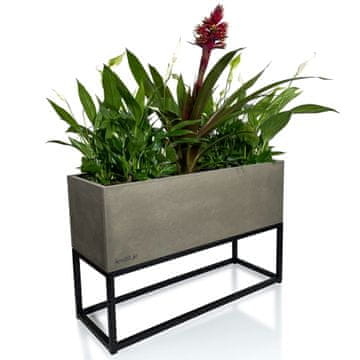 Flexistyle FIORINO stalak za cvijeće u potkrovlju, sivi, 62x22x40 cm