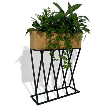 Flexistyle Stalak za biljke od hrasta u potkrovlju 62x22x80 cm