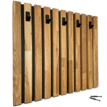 Flexistyle Drvena vješalica za odjeću Lamele 60 cm