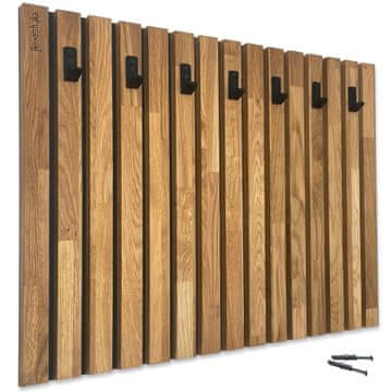 Flexistyle Drvena vješalica za odjeću Lamele 80 cm