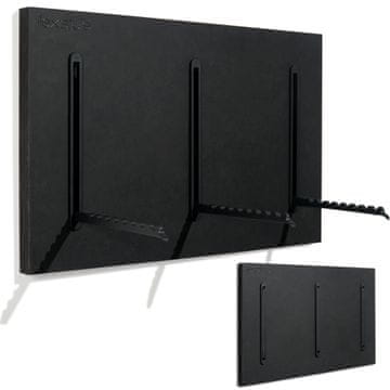 Flexistyle Crna vješalica za odjeću 25x40cm za jakne