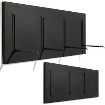 Flexistyle Crna vješalica za odjeću 25x60cm za jakne