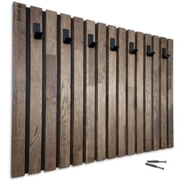 Flexistyle Drvena vješalica za odjeću Lamele 80 cm smeđa