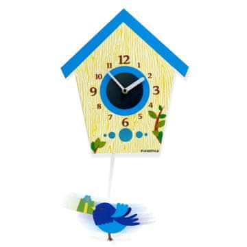 Flexistyle Dječji sat s klatnom BIRD plave boje