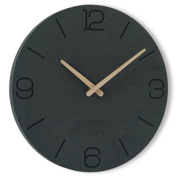 Flexistyle Zidni sat za dnevni boravak 3EKO crni 30cm