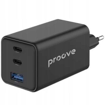 Proove Pocket GaN 65W bijeli punjač (2*Type-C + USB) Brza mreža