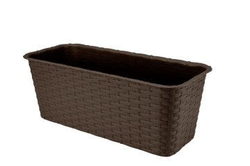 Galicja Balkonska saksija od ratana 40 cm smeđa VERDENIA