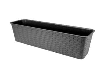 Galicja Balkonska tegla za cvijeće od ratana 60 cm grafit VERDENIA