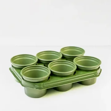 Set za uzgoj: lonac 12 cm/6 kom s tanjurićem -