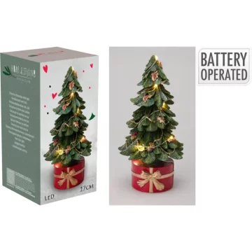 Koopman LED stolno božićno drvce 28 cm - osvijetljena dekoracija
