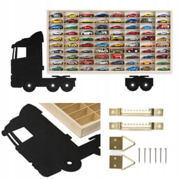 POLICA ZA AUTOMOBILE HOT WHEELS 80 MJESTA ZA AUTOMOBILE ORGANIZATOR KAMION