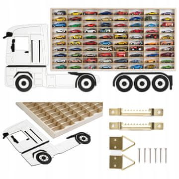 POLICA ZA AUTOMOBILE HOT WHEELS 80 PREGRADA ZA AUTOMOBILE KAMIONE