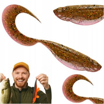 LIBRA LURES Embryo Twist Tail 1,75 4,5 cm 023 CAMELEON - 12 komada