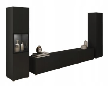 Moderni 180 TV set s vitrinom i LED stupom za dnevni boravak