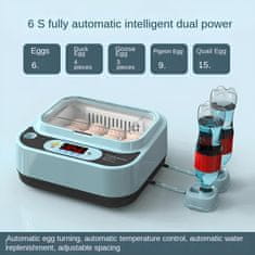 éS Automatski inkubator za 12 jaja s napajanjem od 12 V i 220 V i okretanjem jaja
