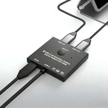 Type-C KVM2 3.1 Thunderbolt 3 preklopnik 2 ulaza 1 izlaz Model AB201