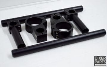 Potpuno podesivi aluminijski volan s kopčom -50 mm - CRNI Stunt Track Gymkhana