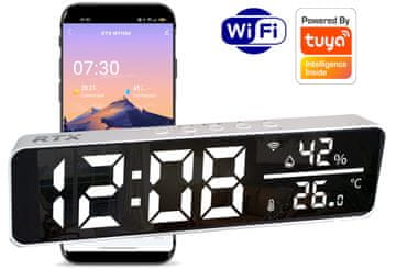 RTX veliki LED senzor sata, senzor temperature i vlažnosti, WiFi Tuya