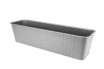 Galicja Balkonska tegla za cvijeće od ratana 60 cm siva VERDENIA