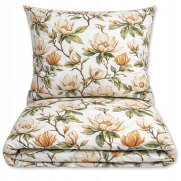 POSTELJINA 160x200 100% DEBELI PAMUK 3 DIJELA POLISH PREMIUM CVIJEĆE