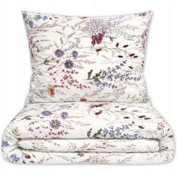 POSTELJINA 160x200 100% DEBELI PAMUK 3 DIJELA POLISH PREMIUM CVIJEĆE