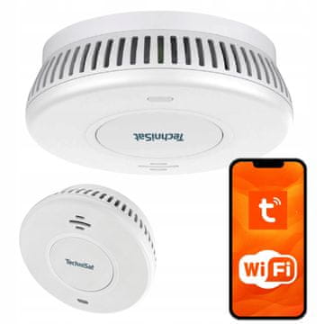 Technisat WiFi senzor dima Tuya App 85dB senzor dima 2 EN14604