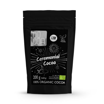 Cocoa+ KAKAO Organske ceremonijalne gorke tablete kakaa 100% ORGANSKI (4 x 50 g) 200 g