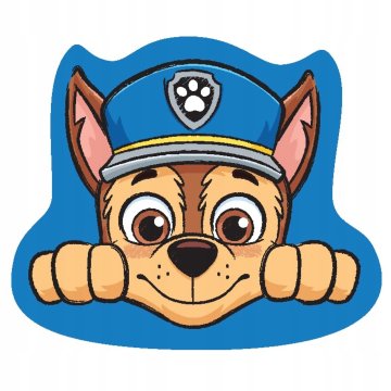 Carbotex Jastuk u obliku Paw Patrol Chase plave boje, licenciran za sobu