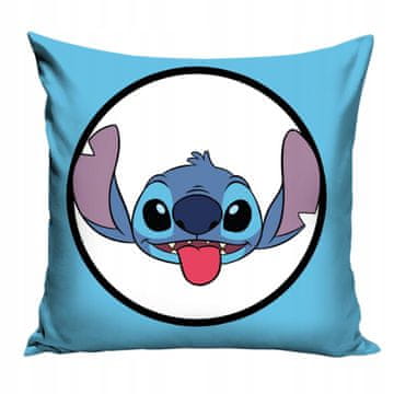 Carbotex Lilo & Stitch licencirana plava jastučnica s motivom šavova za djecu