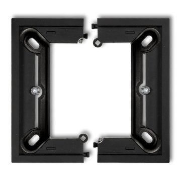 Karlik DECO / MINI mat crna Pojedinačna kutija za nadžbuknu montažu, sklopiva DECO, MINI 12DPU-1