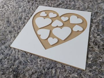 TraffiHeart - Veliko MDF srce za zid