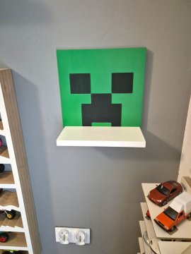 Minecraft Creeper polica