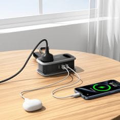 Orico APP produžni kabel 5in1 2x USB-A / 1x USB-C / 2x AC 15.5W, crni