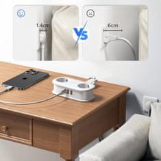 Orico AP3 produžni kabel 5in1 2x USB-A / 1x USB-C / 2x AC 20W, bijeli
