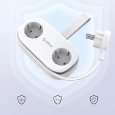 Orico AP3 produžni kabel 5in1 2x USB-A / 1x USB-C / 2x AC 20W, bijeli