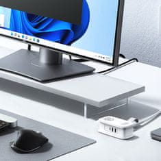Orico APP produžni kabel 5in1 2x USB-A / 1x USB-C / 2x AC 15.5W, bijeli