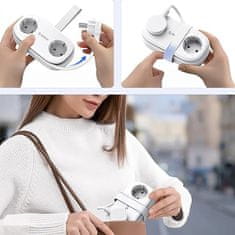 Orico AP3 produžni kabel 5in1 2x USB-A / 1x USB-C / 2x AC 20W, bijeli