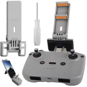 Sunnylife SKLOPNI DRŽAČ ZA TABLET DJI AIR 2 S MINI 2 3 4 PRO NEO RC-N1 / RC-N2 / RC-N3 - V3 SIVI