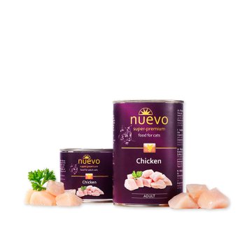 Nuevo Super Premium puszka Mokra karma dla kota Kurczak 400g