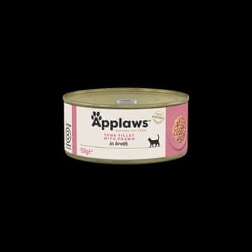 Applaws Premium mokra karma dla kota Adult Tuńczyk Krewetka w bulionie 156g
