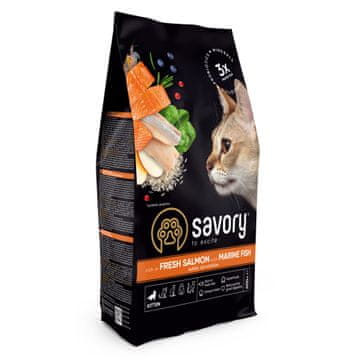 sucha karma dla Kitten Junior Łosoś Ryby morskie 400g