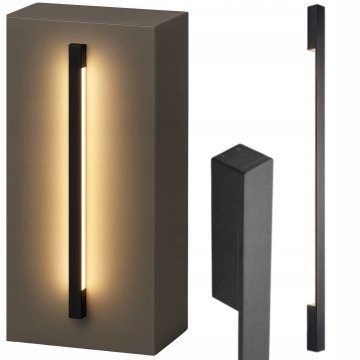 Zidna LED svjetiljka za unutarnju i vanjsku upotrebu, moderna, 100 cm, vrlo topla